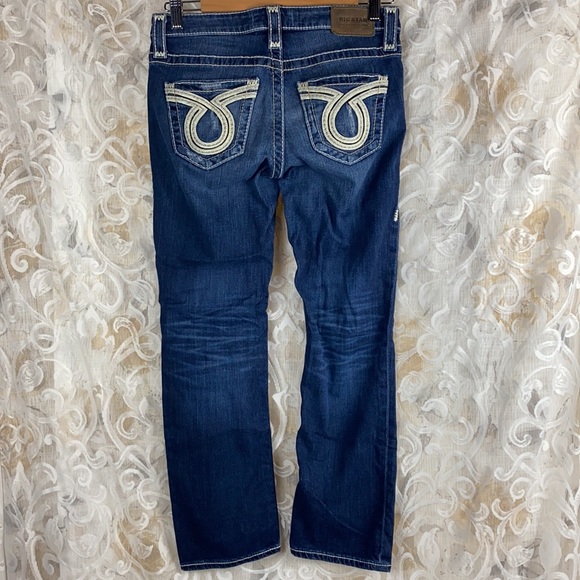 Big Star Liv Distressed Cropped Cuffed Capri Jeans Summer Whitewashed Vintage 25 - Picture 6 of 14